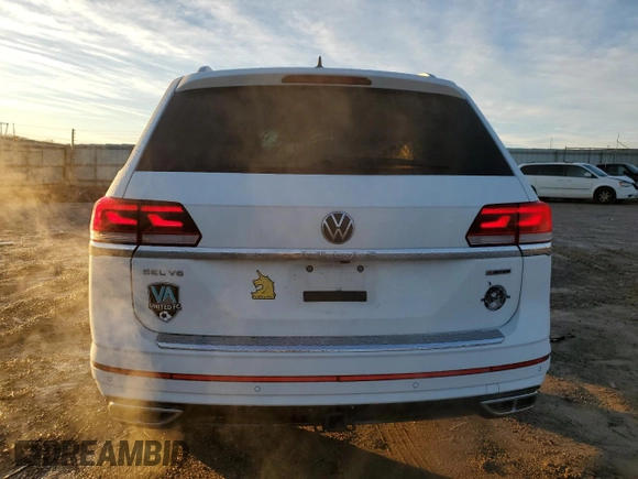 2021 Volkswagen Atlas SEL R-Line with VIN 1V2SR2CA3MC542999, listed as a Copart auction lot 86445984 with 50,131 mi miles and Salvage title. Bid and sale history available at DreamBid. Image 6.
