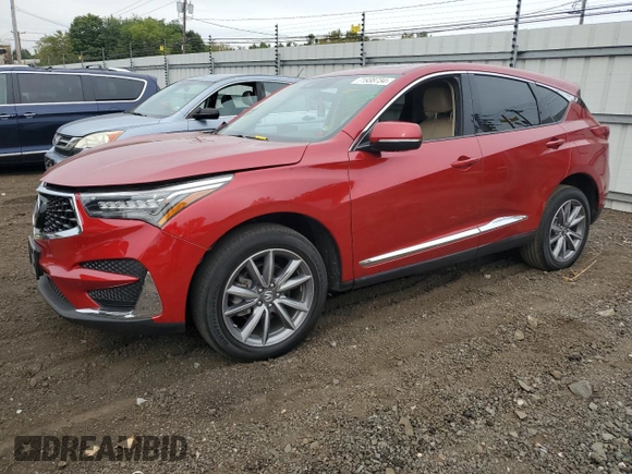 2020 Acura RDX w/Technology Pkg with VIN 5J8TC2H55LL008566, listed as a Copart auction lot 71938734 with 60,735 mi miles and Salvage Title. Bid and sale history available at carsss.com. Image 1.