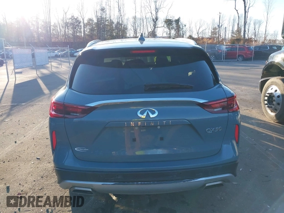 2023 Infiniti QX50 Luxe with VIN 3PCAJ5BA9PF109749, listed as a IAAI auction lot 41480886 with 31,157 mi miles and . Bid and sale history available at DreamBid. Image 16.