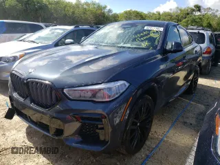 2022 BMW X6 M50i z VIN 5UXCY8C04N9K18587, wystawiony jako Copart lot #62977162 z przebiegiem Nie podano mil oraz . Historia ofert i sprzedaży dostępna na DreamBid. Obrazek 2.