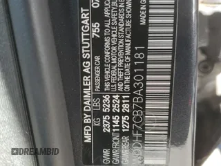 2011 Mercedes-Benz E 550 Luxury with VIN WDDHF7CB7BA301181, listed as a Copart auction lot 71566514 with 88,839 mi miles and Salvage Title. Bid and sale history available at DreamBid. Image 12.