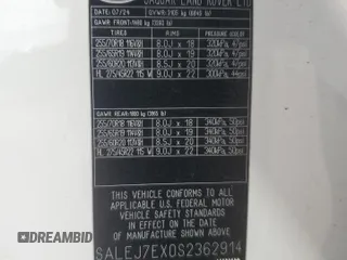 2025 Land Rover Defender S z VIN SALEJ7EX0S2362914, wystawiony jako Copart lot #53817645 z przebiegiem 3 906 mil mil oraz Szkoda całkowita • Salvage title. Historia ofert i sprzedaży dostępna na DreamBid. Obrazek 13.