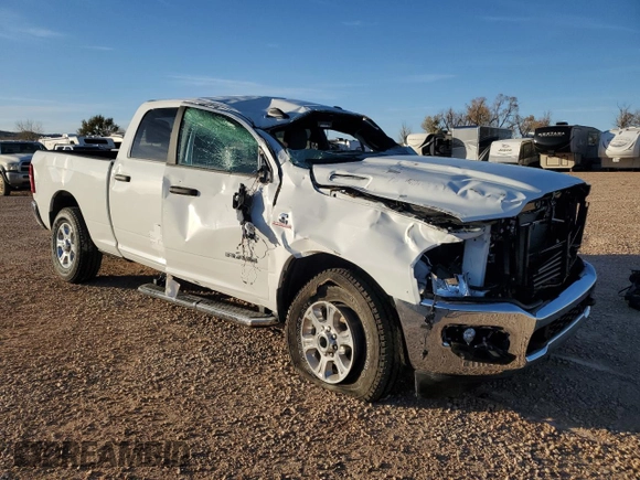 2024 Ram 2500 Big Horn with VIN 3C6UR5DL7RG349374, listed as a Copart auction lot 79817554 with 1,677 mi miles and Salvage Title. Bid and sale history available at carsss.com. Image 4.