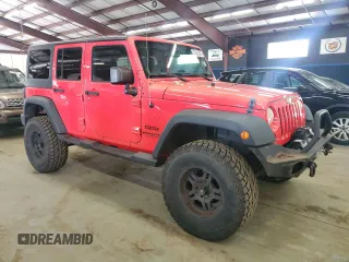 2013 Jeep Wrangler Unlimited Sport z VIN 1C4HJWDG5DL597192, wystawiony jako Copart lot #57300535 z przebiegiem 194 719 mil mil oraz Tytuł czysty. Historia ofert i sprzedaży dostępna na DreamBid. Obrazek 4.