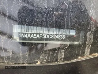 2013 Nissan Maxima S with VIN 1N4AA5AP5DC824838, listed as a Copart auction lot 51995605 with 168,327 mi miles and Salvage Title. Bid and sale history available at DreamBid. Image 12.