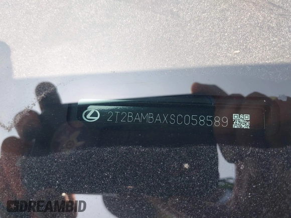 2025 Lexus RX 350 with VIN 2T2BAMBAXSC058589, listed as a IAAI auction lot 42620541 with 2,262 mi miles and . Bid and sale history available at DreamBid. Image 9.