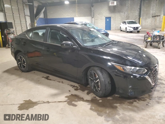 2024 Nissan Sentra SV with VIN 3N1AB8CV2RY336369, listed as a Copart auction lot 60107985 with 21,482 mi miles and Clean title. Bid and sale history available at DreamBid. Image 4.