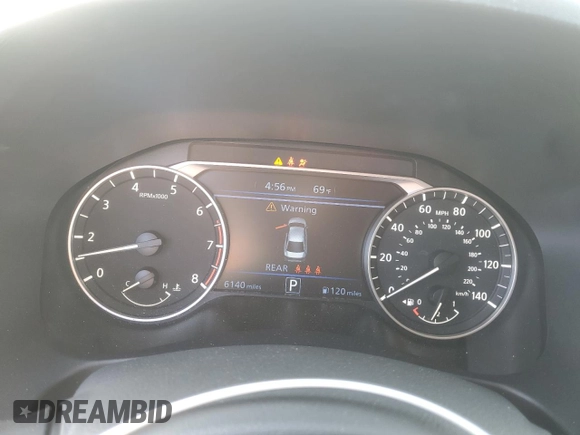 2025 Nissan Altima SV z VIN 1N4BL4DV5SN350734, wystawiony jako Copart lot #56955085 z przebiegiem 6 140 mil mil oraz Szkoda całkowita • Salvage title. Historia ofert i sprzedaży dostępna na DreamBid. Obrazek 9.