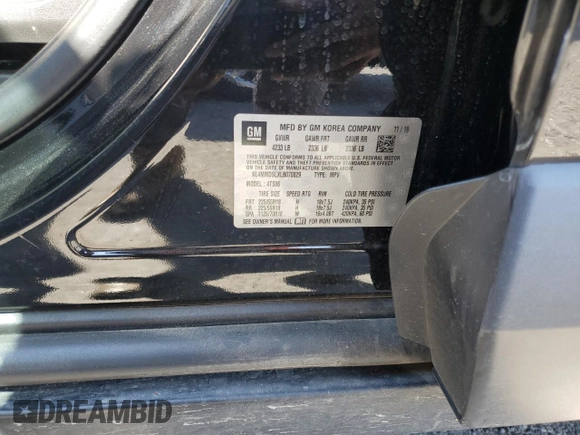 2020 Buick Encore GX Select with VIN KL4MMDSLXLB070029, listed as a Copart auction lot 60549315 with 44,168 mi miles and Salvage title. Bid and sale history available at DreamBid. Image 13.