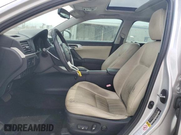 2011 Lexus CT 200h with VIN JTHKD5BH4B2041752, listed as a Copart auction lot 49601325 with 169,248 mi miles and Salvage Title. Bid and sale history available at DreamBid. Image 7.