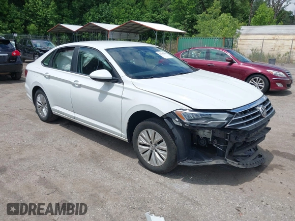 2019 Volkswagen Jetta S with VIN 3VWC57BU6KM267969, listed as a IAAI auction lot 42342206 with 77,029 mi miles and . Bid and sale history available at DreamBid. Image 1.