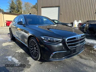2022 Mercedes-Benz S-Class S 500 with VIN W1K6G6DB9NA088879, listed as a Copart auction lot 46781925 with 49,053 mi miles and Clean Title. Bid and sale history available at carsss.com. Image 1.