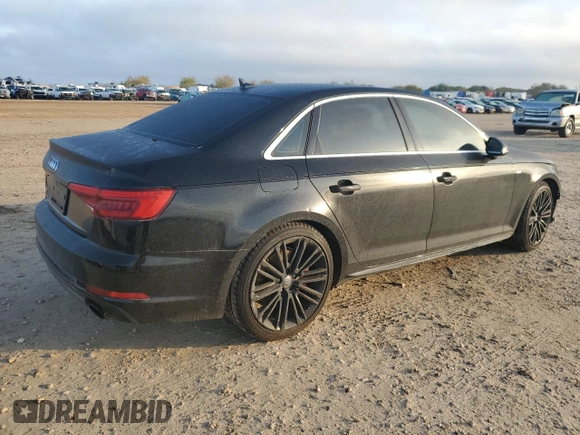 2017 Audi A4 Premium Plus with VIN WAULNAF42HN010605, listed as a Copart auction lot 83840254 with 103,580 mi miles and Salvage Title. Bid and sale history available at carsss.com. Image 3.