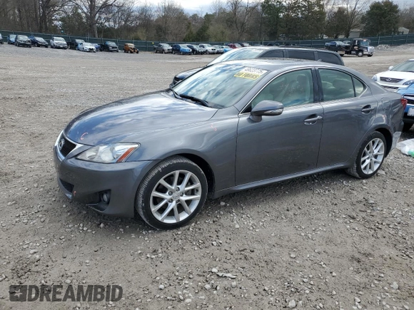 2012 Lexus IS 250 with VIN JTHCF5C21C5059392, listed as a Copart auction lot 49623775 with 62,501 mi miles and Salvage Title. Bid and sale history available at DreamBid. Image 1.