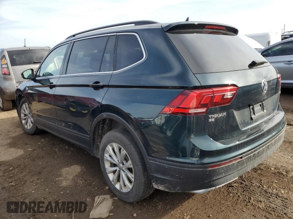 2019 Volkswagen Tiguan SE with VIN 3VV2B7AXXKM107923, listed as a Copart auction lot 49418395 with 106,833 mi miles and Salvage Title. Bid and sale history available at DreamBid. Image 2.