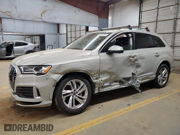 2021 Audi Q7 Premium Plus with VIN WA1LJAF72MD038939, listed as a Copart auction lot 85394184 with 61,947 mi miles and Salvage title. Bid and sale history available at DreamBid. Image 1.