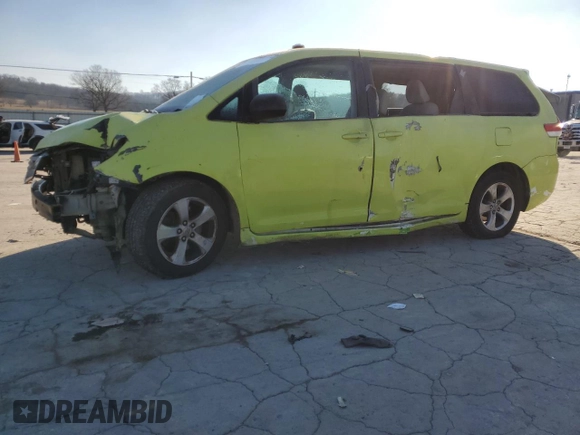 2013 Toyota Sienna L with VIN 5TDZK3DC7DS289422, listed as a Copart auction lot 87951105 with 183,949 mi miles and Salvage Title. Bid and sale history available at carsss.com. Image 1.