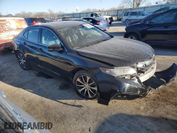 2017 Acura TLX Technology with VIN 19UUB1F53HA007651, listed as a Copart auction lot 47892255 with 76,256 mi miles and Salvage Title. Bid and sale history available at DreamBid. Image 4.