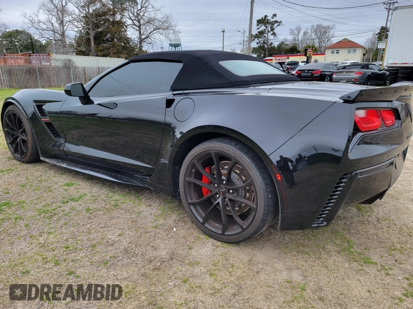 2019 Chevrolet Corvette Grand Sport 2LT with VIN 1G1YY3D72K5121941, listed as a IAAI auction lot 42027735 with 33,476 mi miles. Bid and sale history available at carsss.com. Image 3.