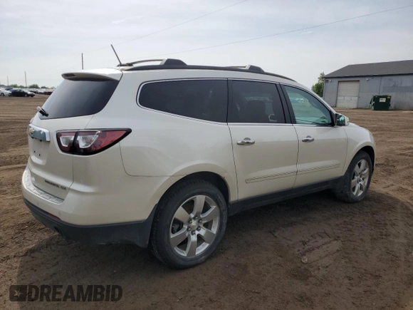 2013 Chevrolet Traverse LTZ z VIN 1GNKVLKD6DJ107802, wystawiony jako Copart lot #58519305 z przebiegiem 157 046 mil mil oraz Czysty tytuł • Clean title. Historia ofert i sprzedaży dostępna na DreamBid. Obrazek 3.