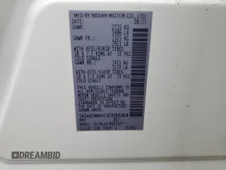 2015 Nissan Pathfinder SL с VIN 5N1AR2MM0FC699684, выставлен на аукционе Copart как лот 43030425 с пробегом 115 170 миль миль и Списание • Salvage title. История ставок и продаж доступна на DreamBid. Изображение 15.