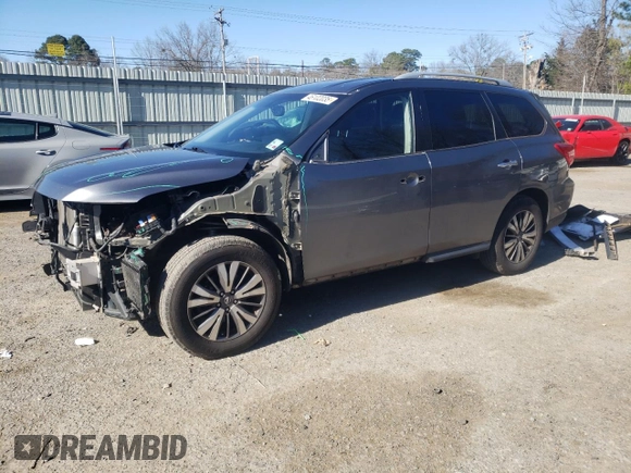 2018 Nissan Pathfinder S with VIN 5N1DR2MN0JC603115, listed as a Copart auction lot 46102035 with 114,220 mi miles and Salvage Title. Bid and sale history available at carsss.com. Image 1.