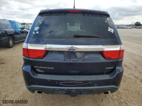 2013 Dodge Durango Crew with VIN 1C4SDHDT8DC598195, listed as a Copart auction lot 78900684 with 176,537 mi miles and Salvage Title. Bid and sale history available at carsss.com. Image 6.