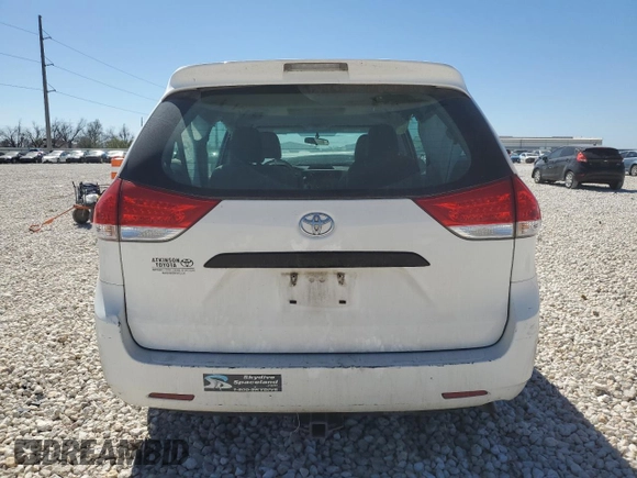 2014 Toyota Sienna L with VIN 5TDZK3DC9ES468417, listed as a Copart auction lot 49970045 with 168,176 mi miles and Salvage Title. Bid and sale history available at carsss.com. Image 6.