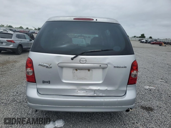 2003 Mazda MPV LX with VIN JM3LW28J730369731, listed as a Copart auction lot 58590885 with 80,179 mi miles and Salvage title. Bid and sale history available at DreamBid. Image 6.