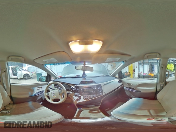 2012 Toyota Sienna with VIN 5TDKA3DC0CS010900, listed as a Copart auction lot 43432715 with 135,395 mi miles and Salvage Title. Bid and sale history available at DreamBid. Image 14.