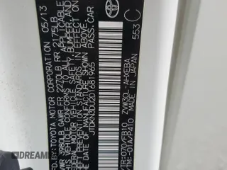 2013 Toyota Prius One z VIN JTDKN3DU2D1681965, wystawiony jako Copart lot #60545365 z przebiegiem 169 392 mil mil oraz Szkoda całkowita • Salvage title. Historia ofert i sprzedaży dostępna na DreamBid. Obrazek 13.