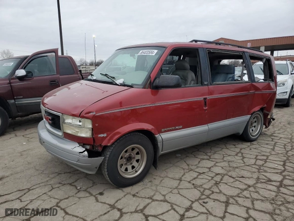 1997 GMC Safari Passenger with VIN 1GKEL19WXVB530471, listed as a Copart auction lot 86403504 with 0 mi miles and Salvage Title. Bid and sale history available at carsss.com. Image 1.