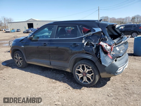 2021 Kia Seltos S with VIN KNDEUCA25M7096104, listed as a Copart auction lot 51390905 with 46,774 mi miles and Salvage Title. Bid and sale history available at carsss.com. Image 2.