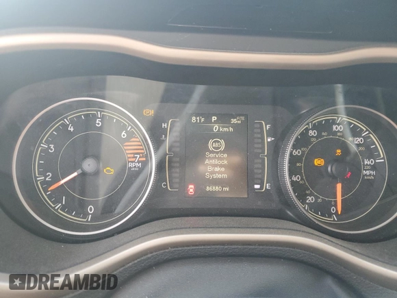 2017 Jeep Cherokee Latitude z VIN 1C4PJLCB6HW566120, wystawiony jako Copart lot #56361185 z przebiegiem 86 880 mil mil oraz Szkoda całkowita • Salvage title. Historia ofert i sprzedaży dostępna na DreamBid. Obrazek 9.