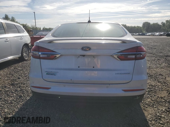 2019 Ford Fusion Titanium with VIN 3FA6P0SU0KR202707, listed as a Copart auction lot 56289475 with 26,217 mi miles and Salvage title. Bid and sale history available at DreamBid. Image 6.