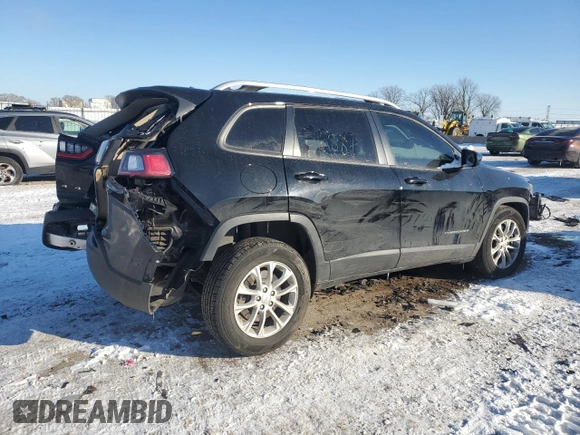 2020 Jeep Cherokee Latitude with VIN 1C4PJMCB9LD512496, listed as a Copart auction lot 87737905 with 61,729 mi miles and Salvage Title. Bid and sale history available at carsss.com. Image 3.