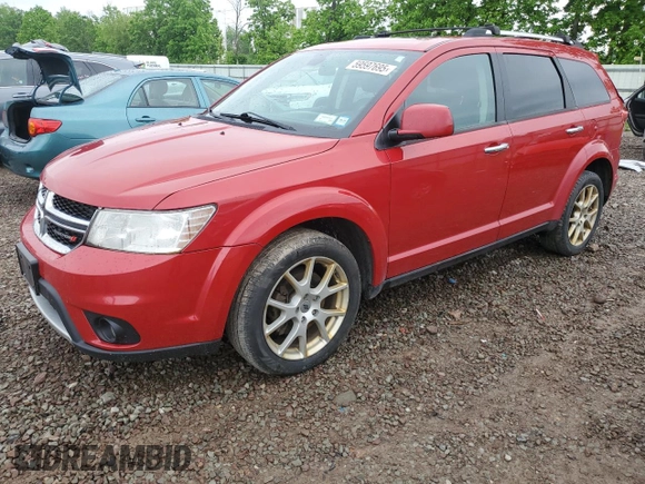 2018 Dodge Journey R/T with VIN 3C4PDDFG9JT477013, listed as a Copart auction lot 59597695 with 151,102 mi miles and Salvage title. Bid and sale history available at DreamBid. Image 1.