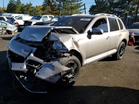 2006 Porsche Cayenne S with VIN WP1AB29P56LA64728, listed as a Copart auction lot 77499284 with 191,650 mi miles and Salvage Title. Bid and sale history available at carsss.com. Image 1.