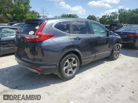 2017 Honda CR-V EX with VIN 7FARW1H52HE041050, listed as a Copart auction lot 51579625 with 197,127 mi miles and Salvage Title. Bid and sale history available at carsss.com. Image 3.