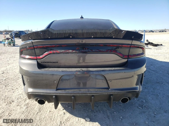 2023 Dodge Charger Scat Pack Widebody with VIN 2C3CDXGJ9PH651887, listed as a Copart auction lot 42554645 with 9,778 mi miles and Clean Title. Bid and sale history available at carsss.com. Image 6.