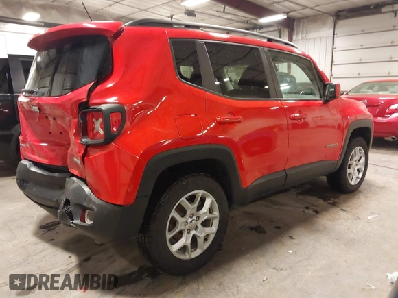 2017 Jeep Renegade Latitude z VIN ZACCJBBB8HPF87526, wystawiony jako IAAI lot #41823403 z przebiegiem 105 991 mil mil oraz . Historia ofert i sprzedaży dostępna na DreamBid. Obrazek 4.