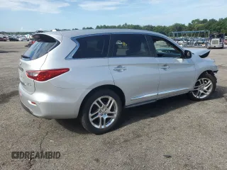 2013 Infiniti JX35 with VIN 5N1AL0MN7DC326900, listed as a Copart auction lot 64036644 with 0 mi miles and Salvage Title. Bid and sale history available at carsss.com. Image 3.