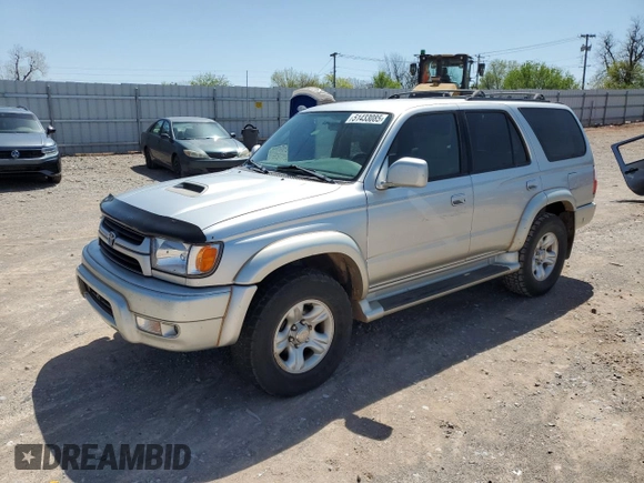2001 Toyota 4Runner SR5 z VIN JT3HN86R910335885, wystawiony jako Copart lot #51433085 z przebiegiem 271 620 mil mil oraz Czysty tytuł • Clean title. Historia ofert i sprzedaży dostępna na DreamBid. Obrazek 1.