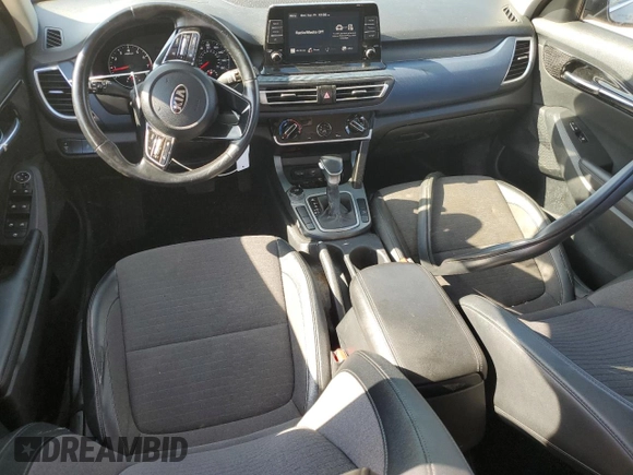 2021 Kia Seltos S with VIN KNDEU2AA8M7229889, listed as a Copart auction lot 73044444 with 84,075 mi miles and Salvage Title. Bid and sale history available at DreamBid. Image 8.