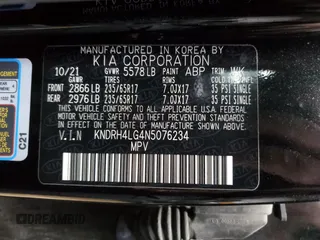 2022 Kia Sorento EX z VIN KNDRH4LG4N5076234, wystawiony jako Copart lot #53624265 z przebiegiem 65 781 mil mil oraz Tytuł czysty. Historia ofert i sprzedaży dostępna na DreamBid. Obrazek 13.