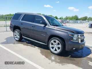 2016 Chevrolet Tahoe LT with VIN 1GNSKBKC3GR427093, listed as a IAAI auction lot 42247317 with 159,352 mi miles and . Bid and sale history available at DreamBid. Image 1.