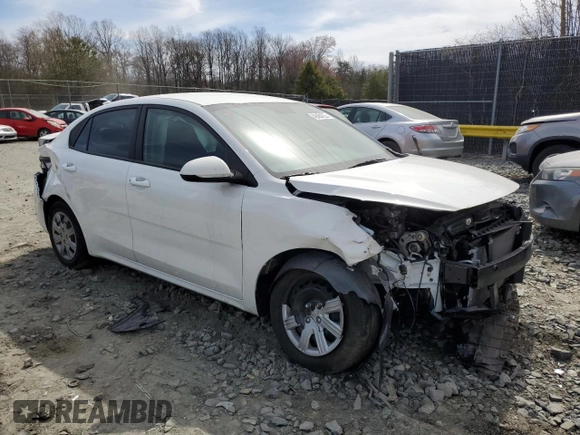 2023 Kia Rio LX with VIN 3KPA24AD5PE593976, listed as a Copart auction lot 49484225 with 19,580 mi miles and Salvage Title. Bid and sale history available at carsss.com. Image 4.