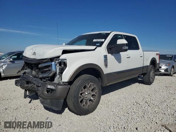 2021 Ford Super Duty F-250 SRW XL with VIN 1FT7W2BN8MEC26653, listed as a Copart auction lot 41825925 with 35,332 mi miles and Salvage Title. Bid and sale history available at carsss.com. Image 1.