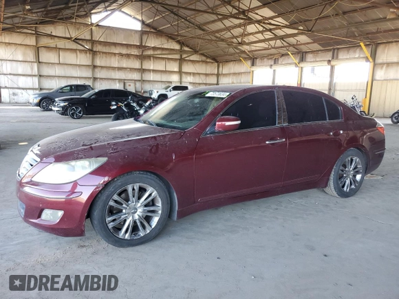 2009 Hyundai Genesis with VIN KMHGC46E99U026064, listed as a Copart auction lot 73573634 with 201,086 mi miles and Clean Title. Bid and sale history available at carsss.com. Image 1.