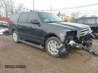 2014 Ford Expedition Limited with VIN 1FMJU1K56EEF32463, listed as a IAAI auction lot 41749524 with 194,255 mi miles and . Bid and sale history available at DreamBid. Image 1.